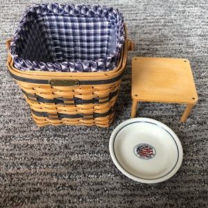 1999 Mini Longaberger Two Pie Basket